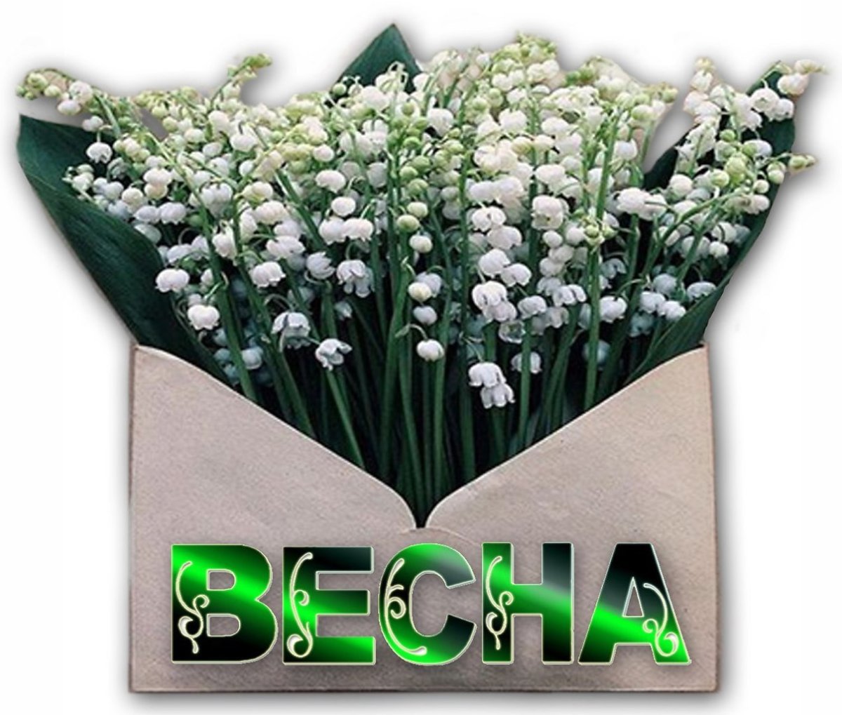 Весна надпись