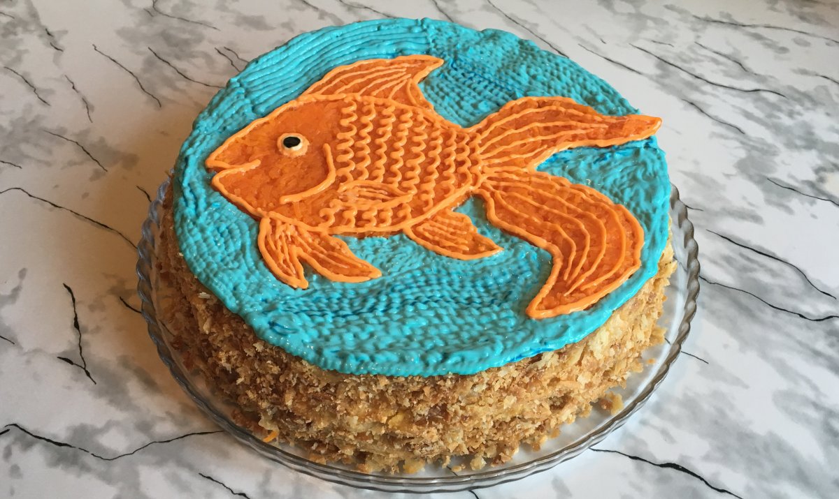 Рыба из мастики