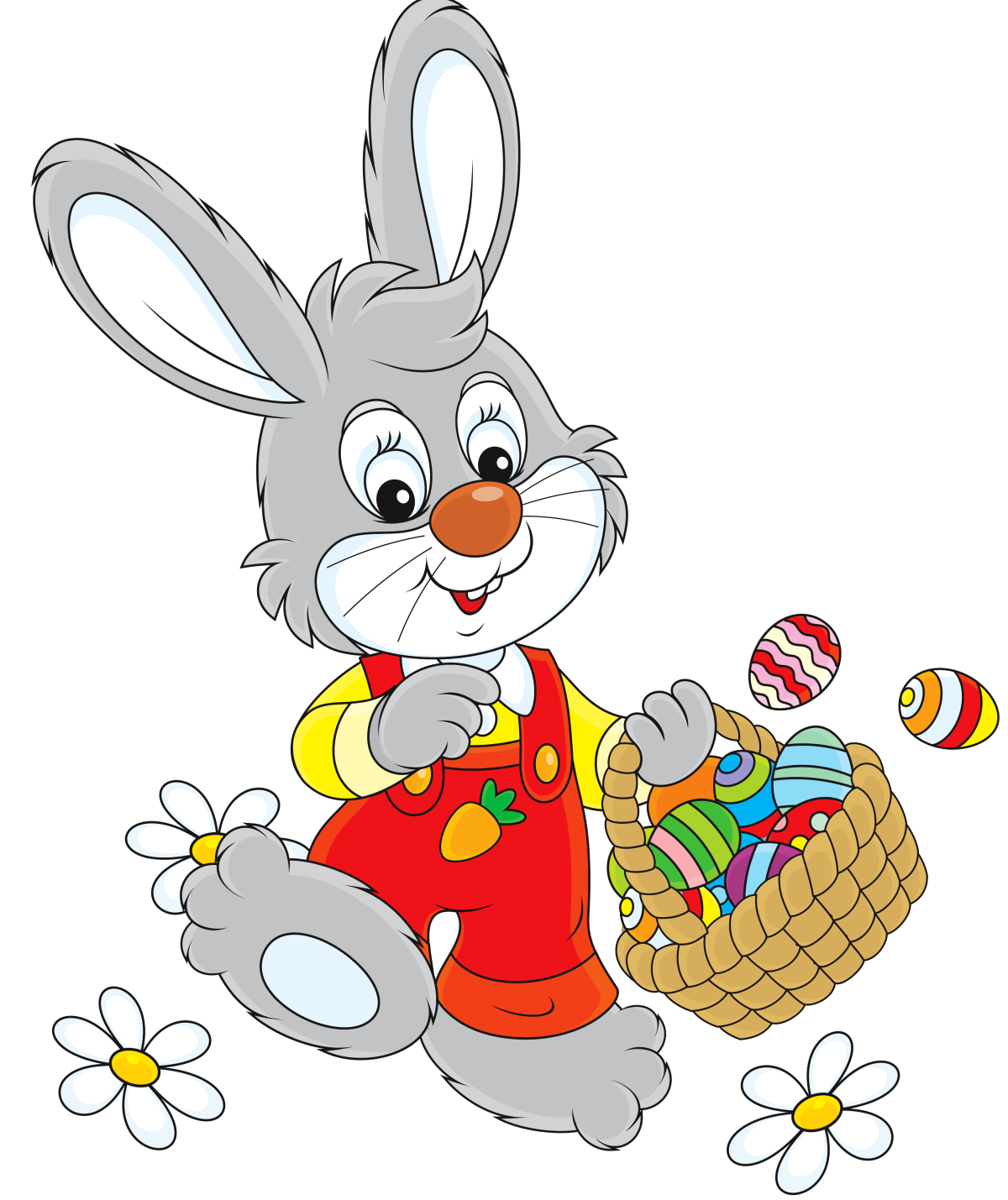 Заяц из теремка на прозрачном фоне