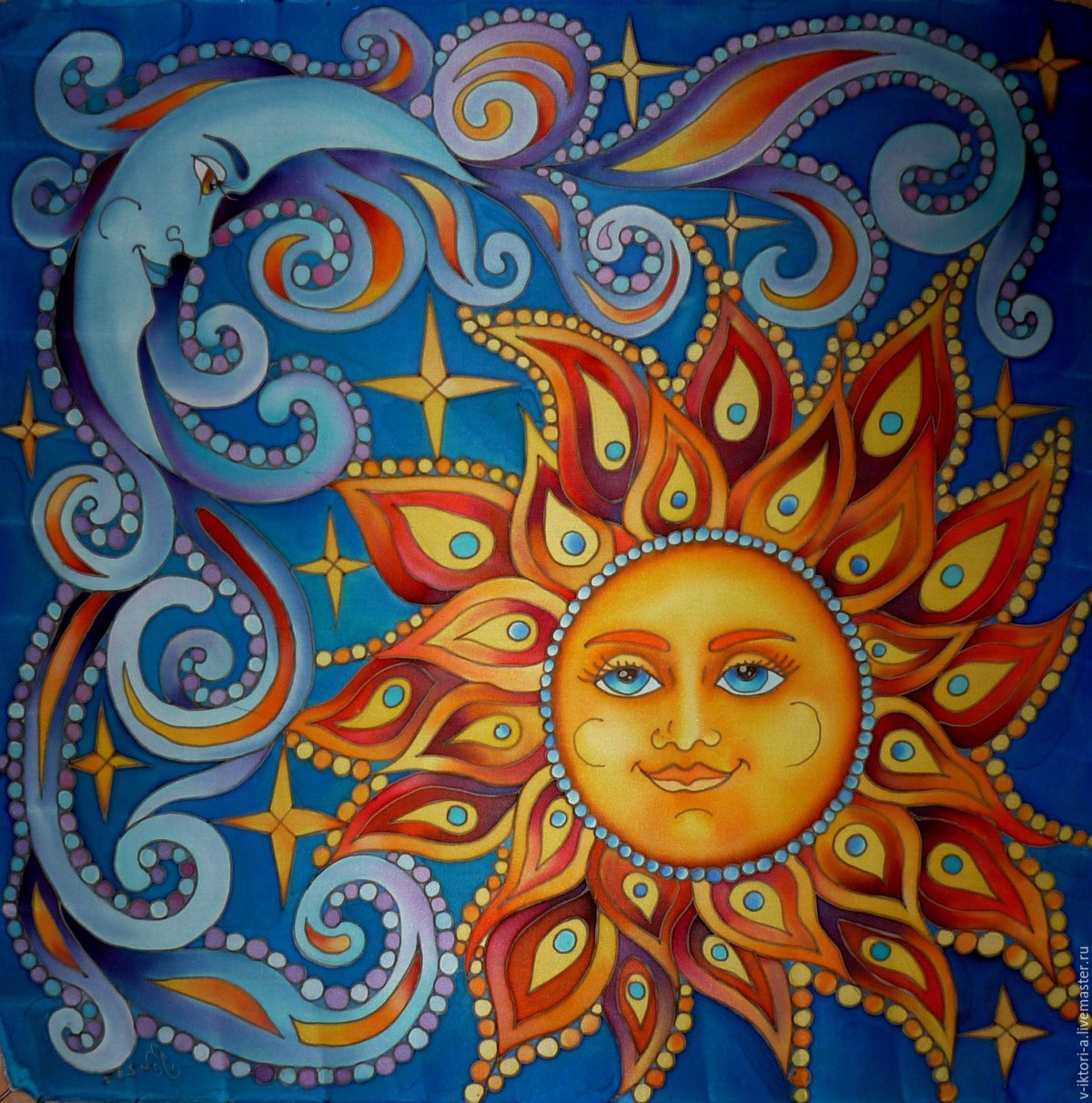 Техника Гутта в батике