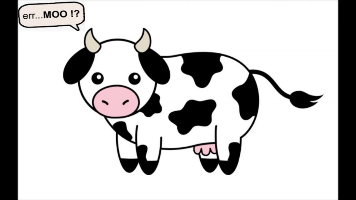 Рисунки для срисовки коровка