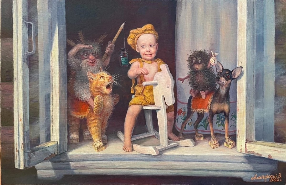 Добрые котосказки художника Александра Маскаева