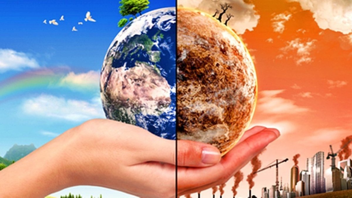 Руки держат землю