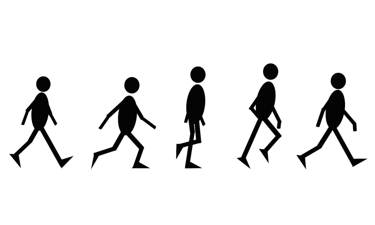 Плавная анимация ходьбы