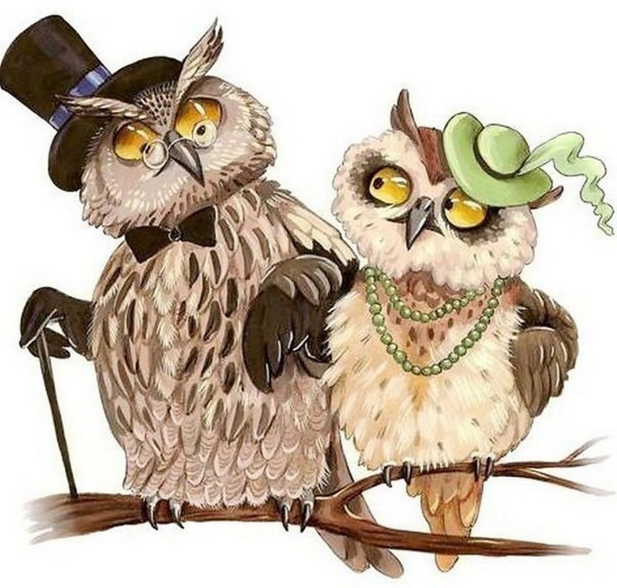 Сова для декупажа