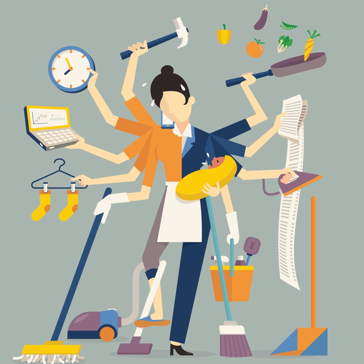 Многорукая женщина