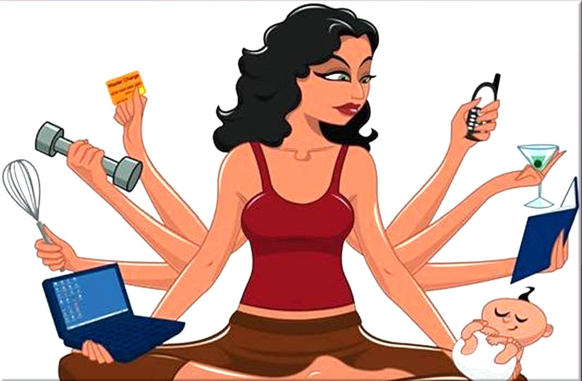 Женщина много дел