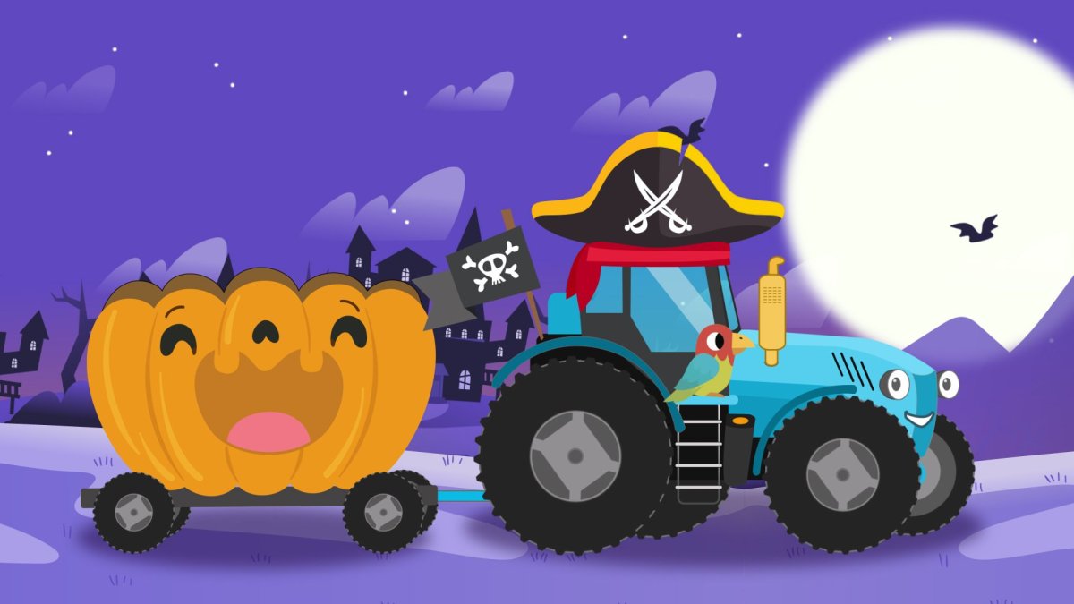 Синий трактор