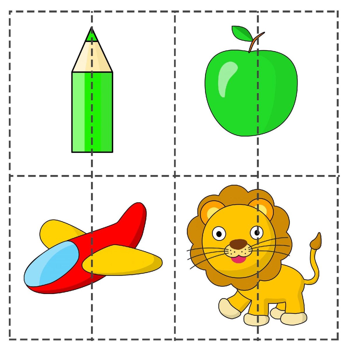 Разрезные фрукты и овощи для детей