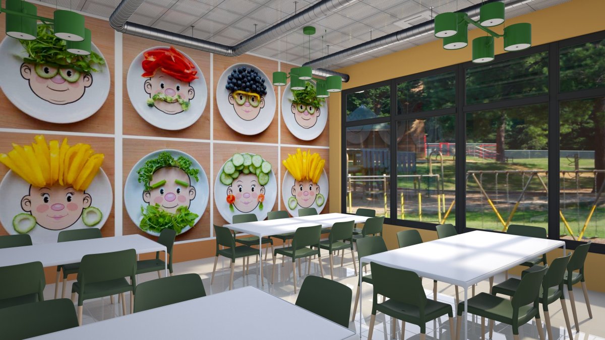 Украсить столовую в школе