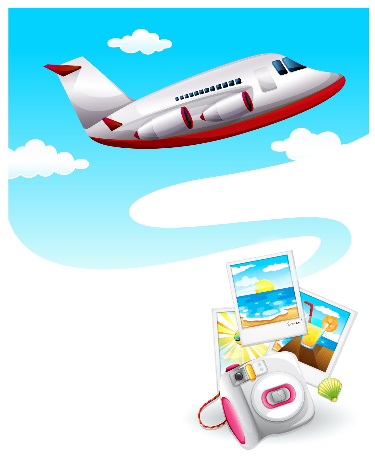 Самолет путешествие рисунок