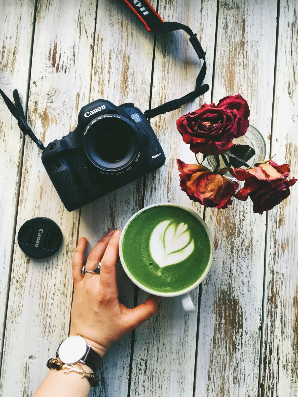 Раскладка с фотоаппаратом