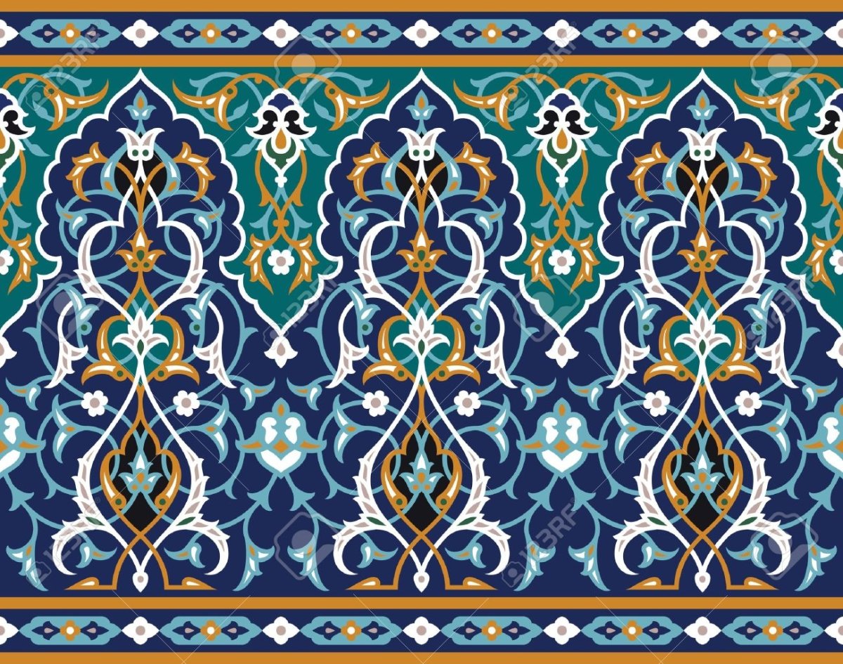 Национальный узор Узбекистана вектор