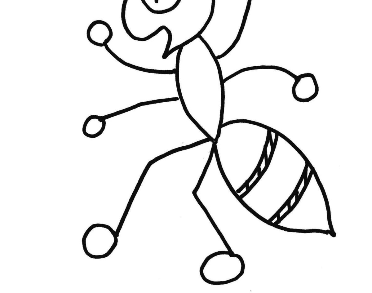 Муравей рисунок для детей