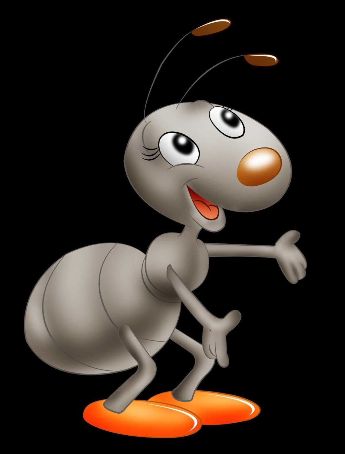 Муравьишка вопросик на белом фоне