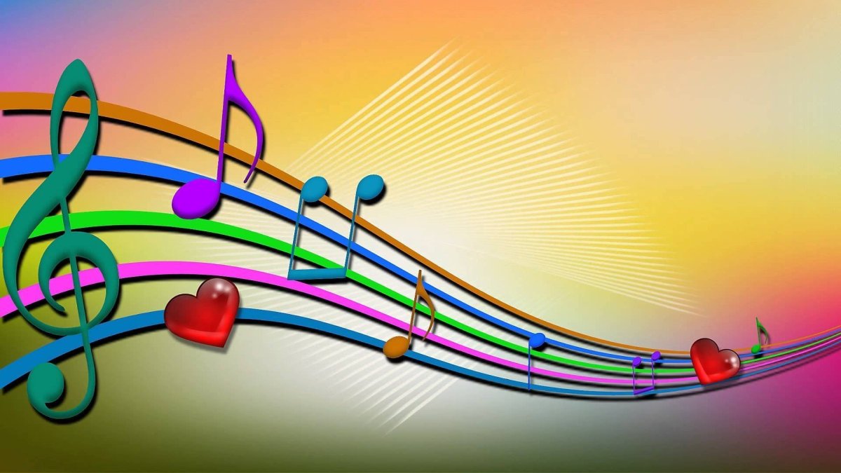 Ноты с цветами картинки