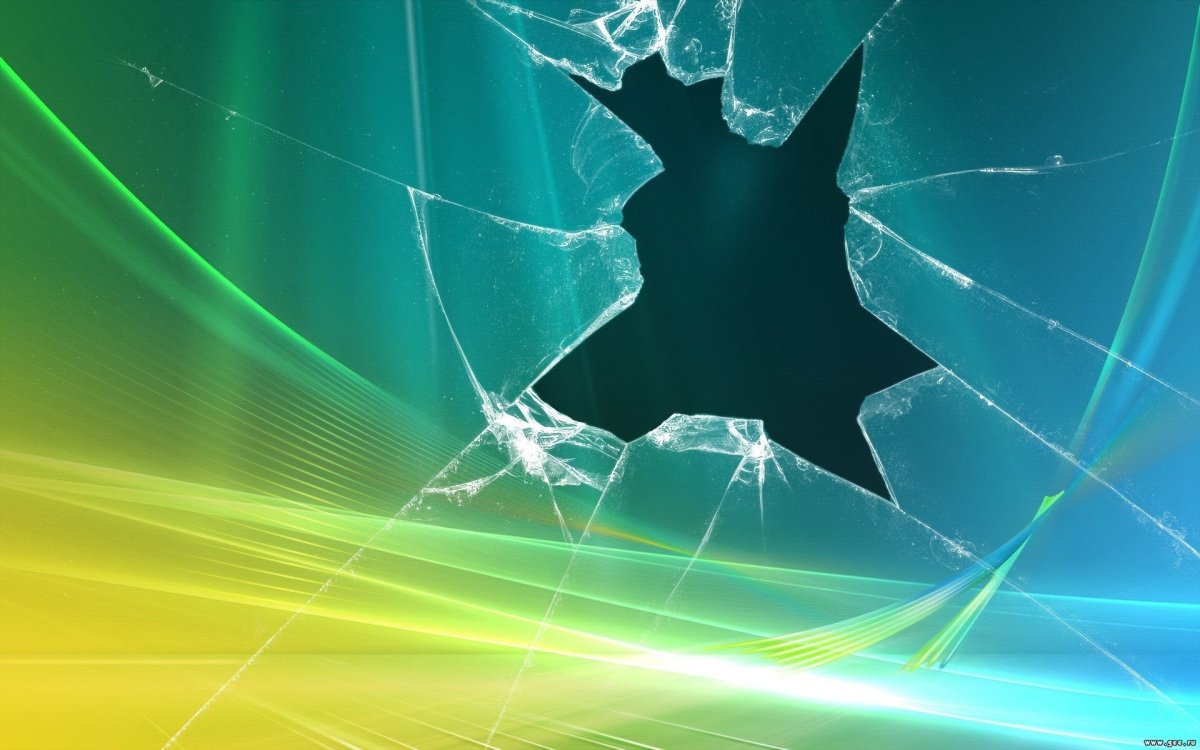 Разбитый монитор