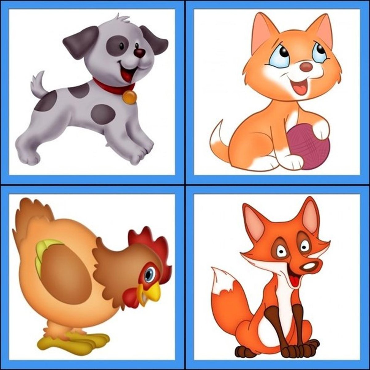 Лиса крадется для детей