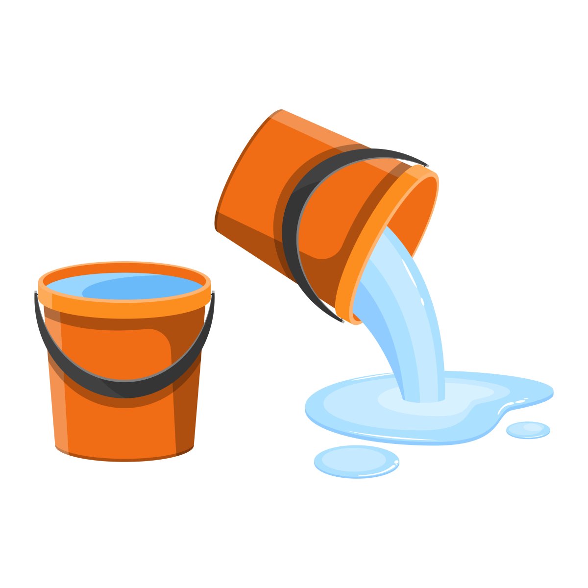 Ведро с молоком для детей