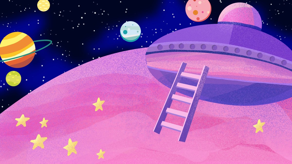 Космос мультяшный