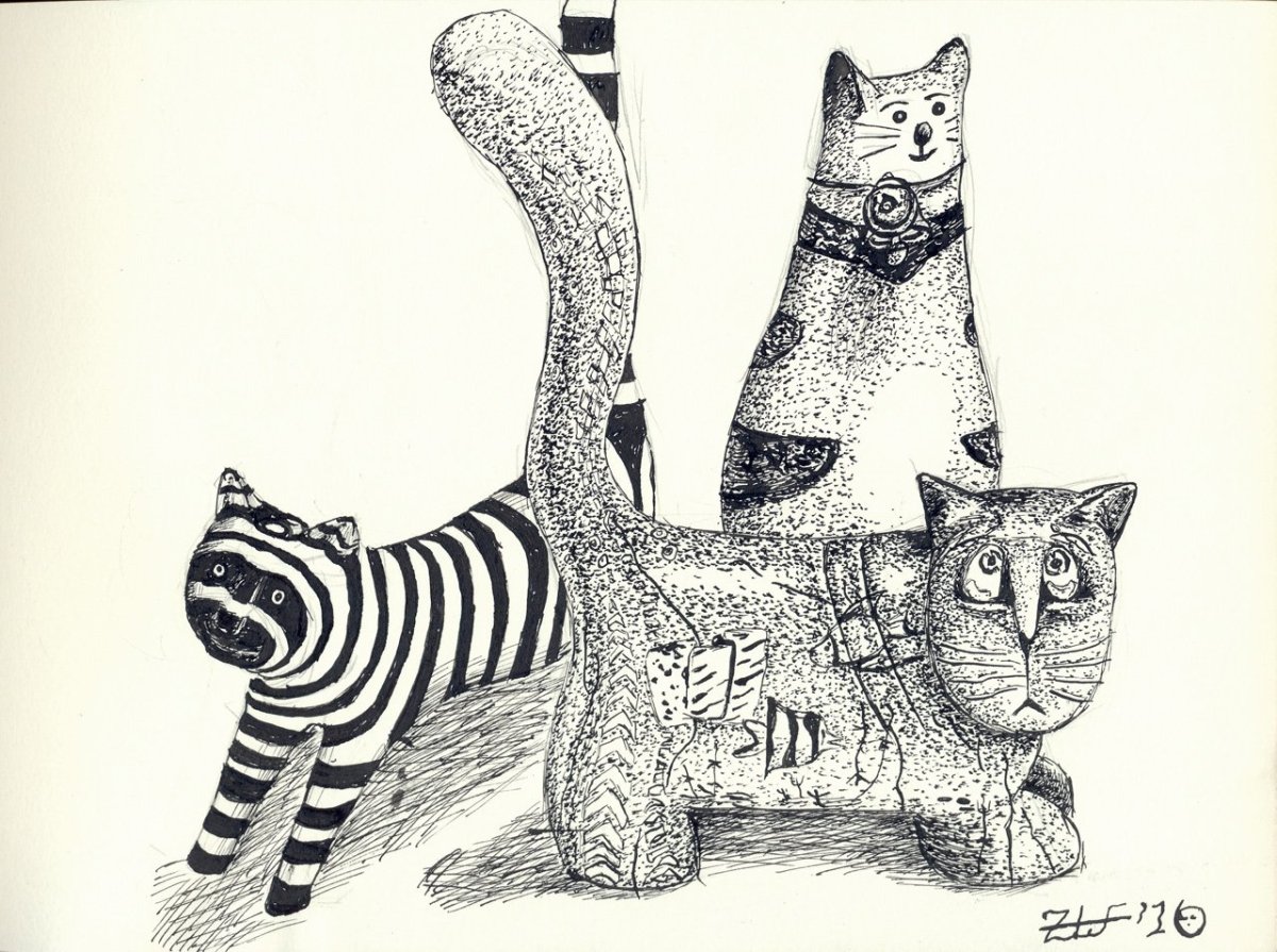 Стилизованная кошка