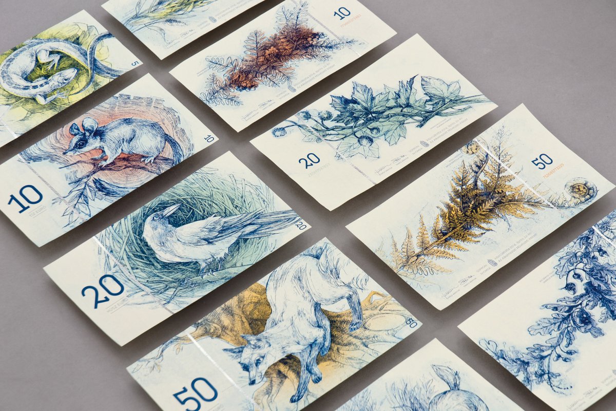 Венгерские евро банкноты Барбара