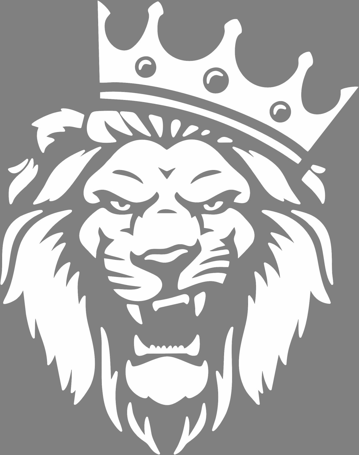 Голова Льва с короной сбоку