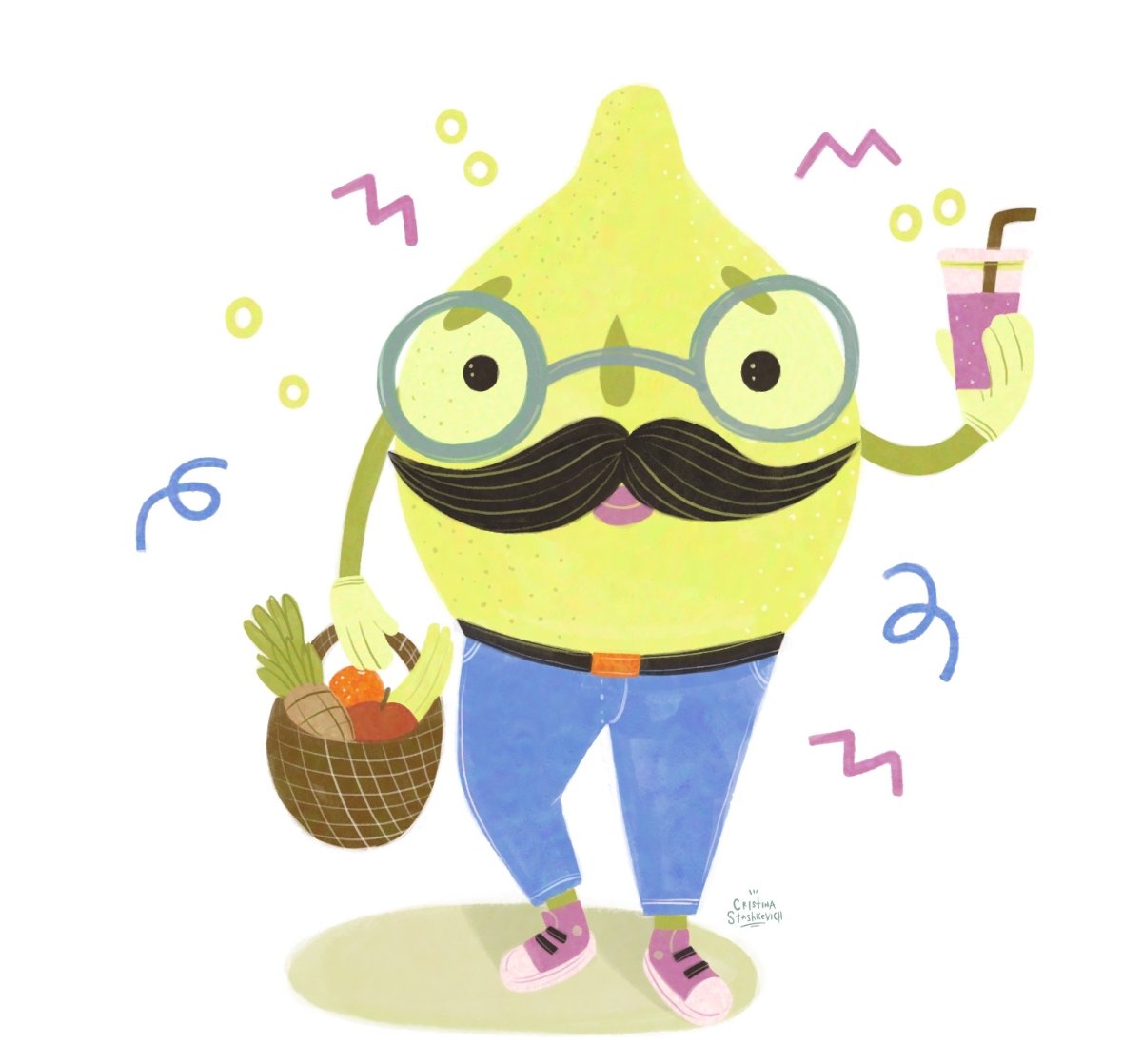 Девушка с лимоном