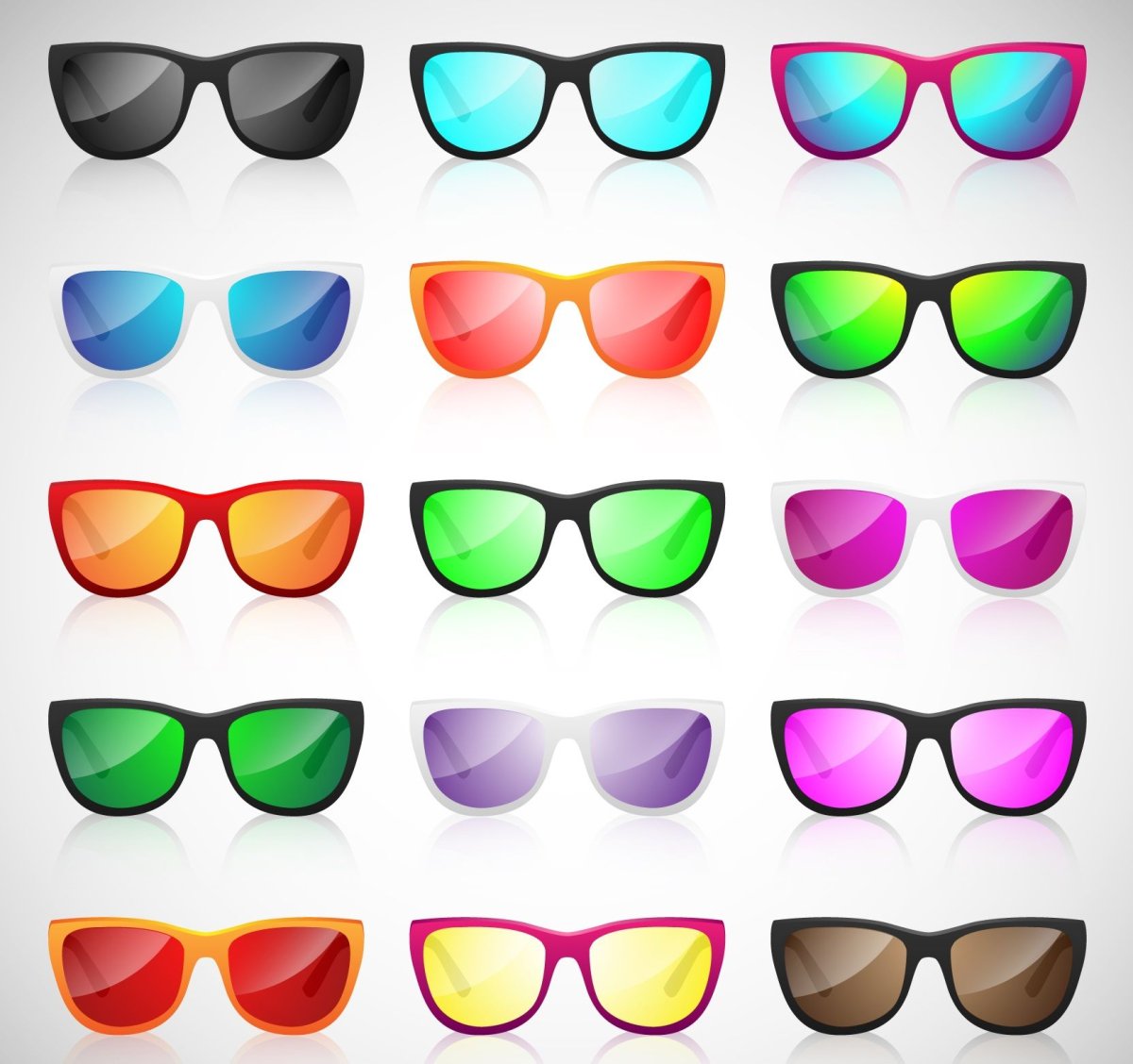 Цветные очки Рисованные