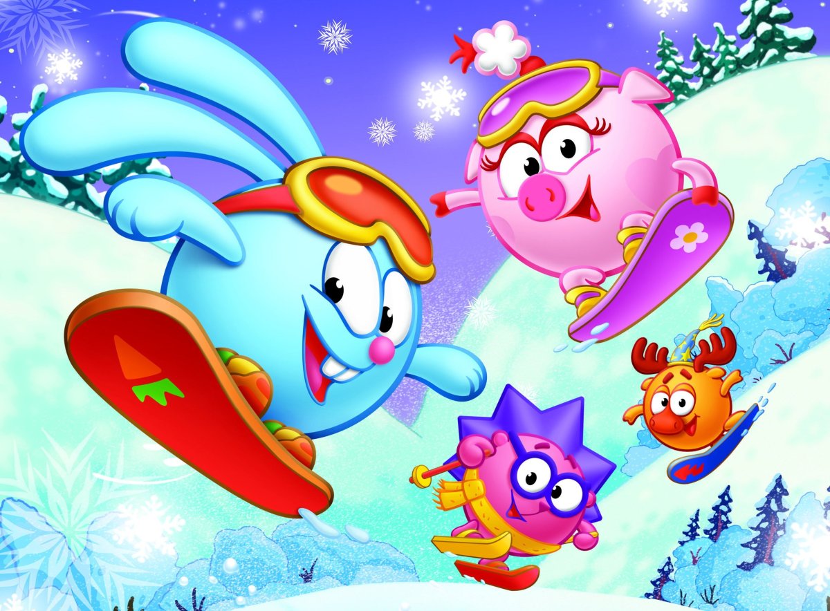 Новогодние Смешарики