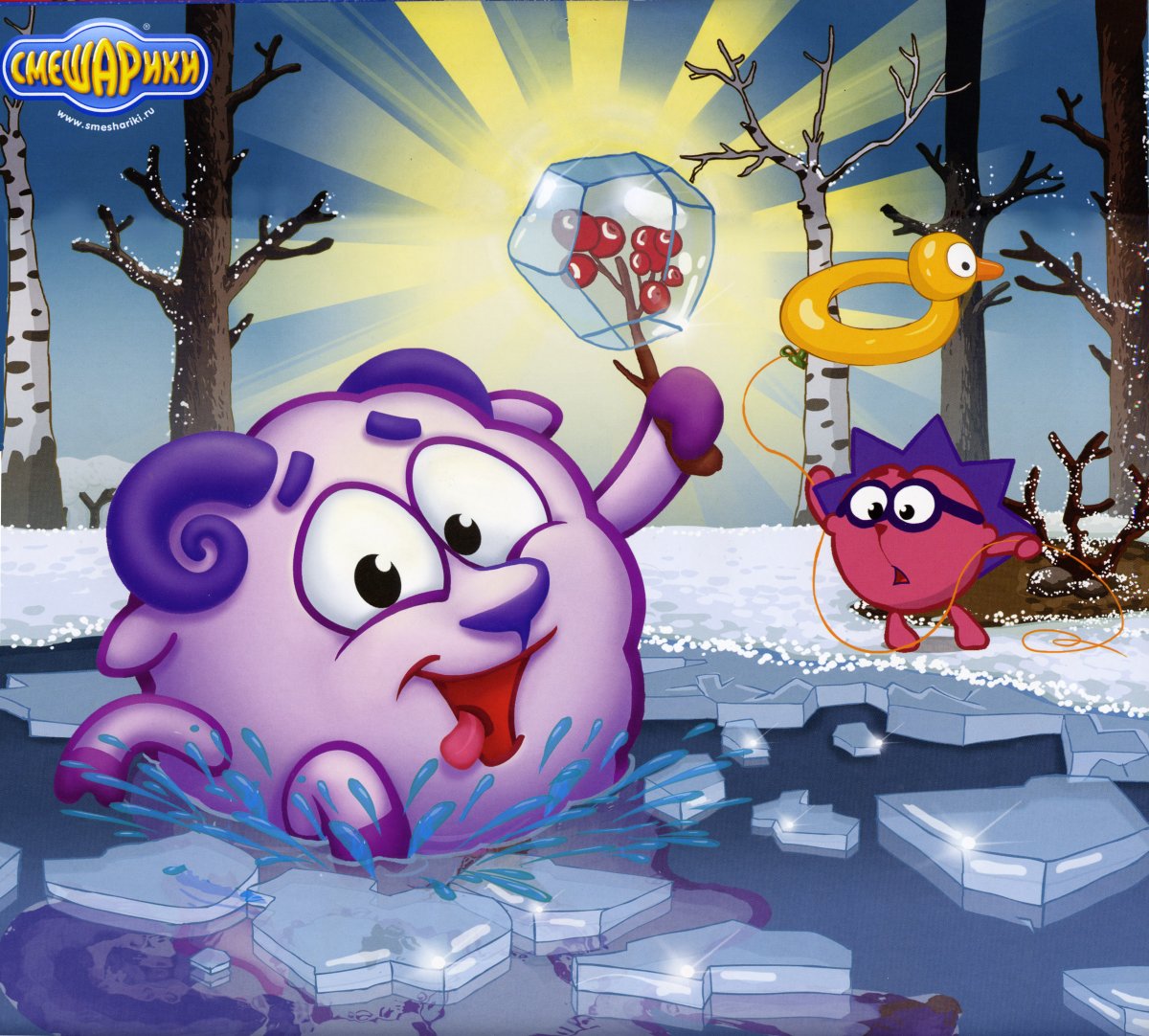 Смешарики Бараш и Ежик
