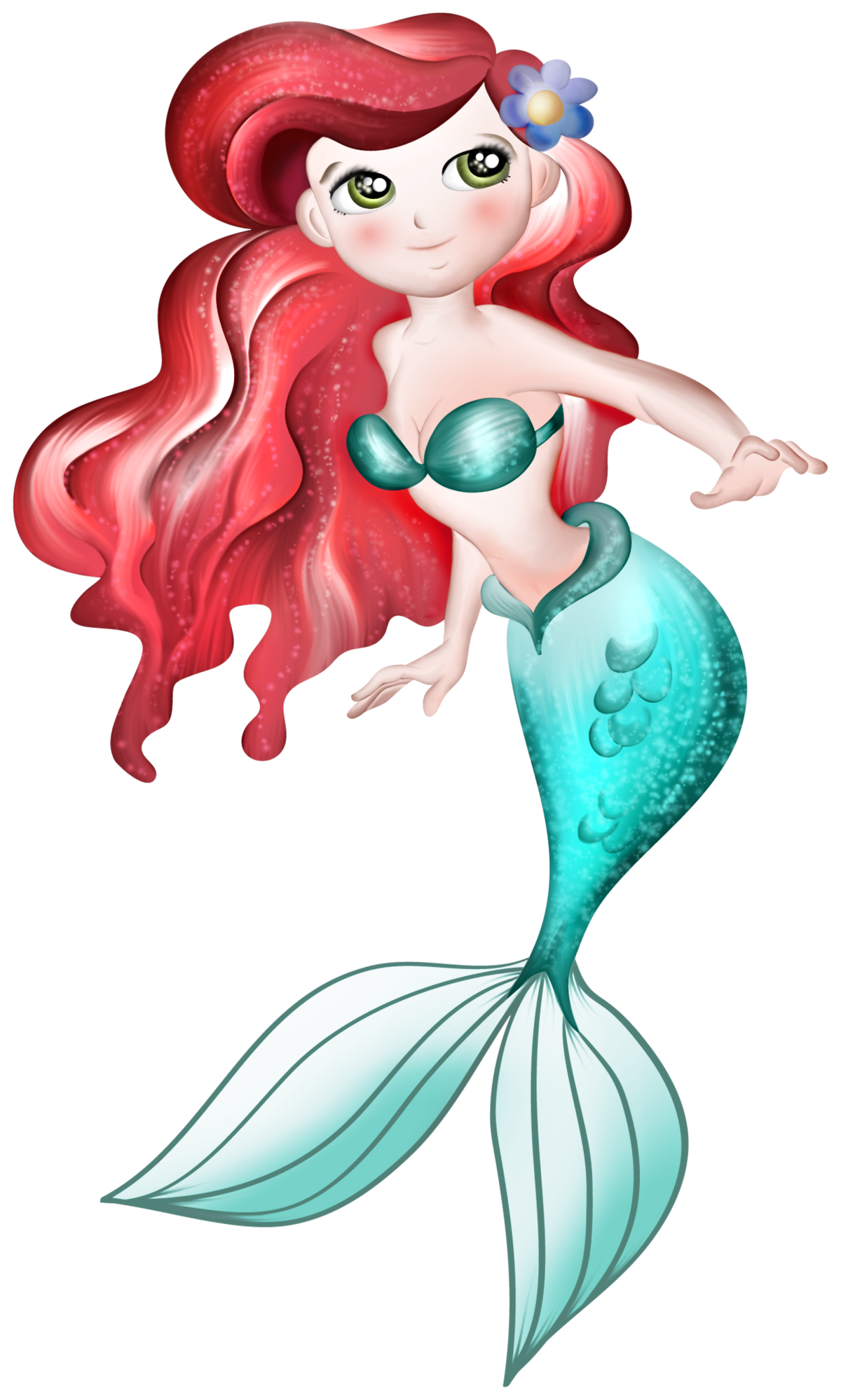 Русалка рисунок