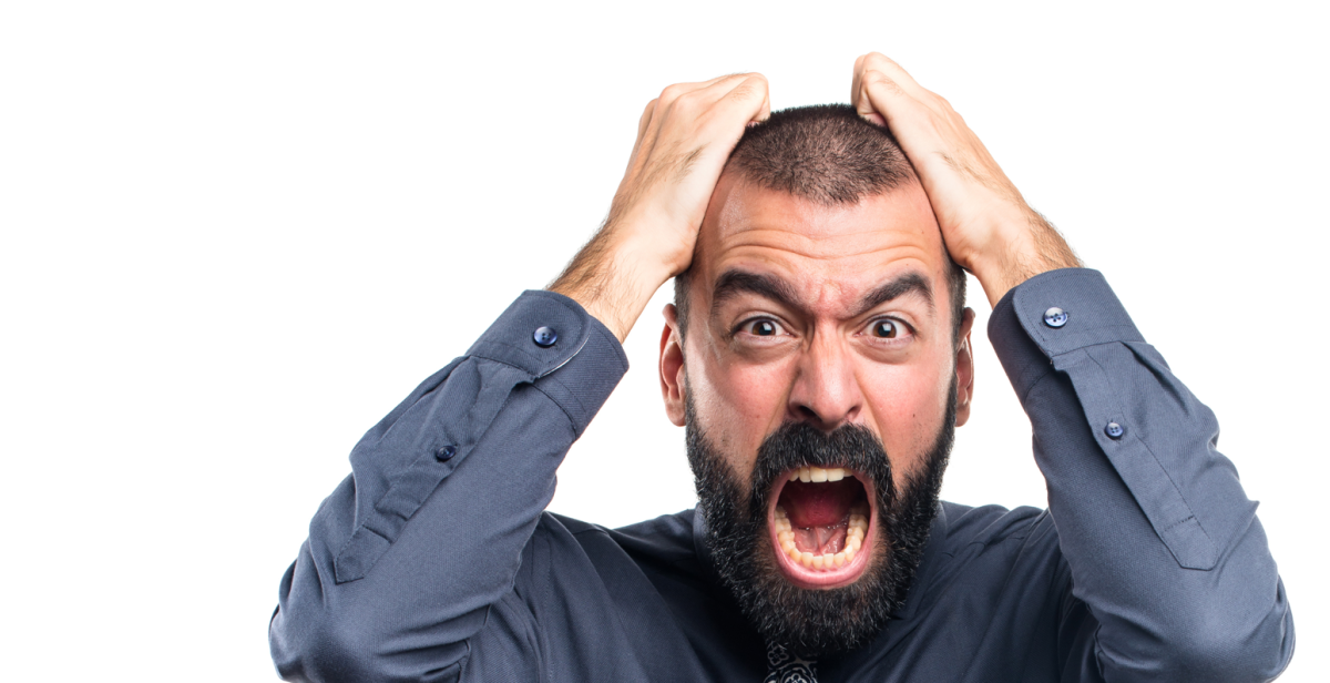 Женщина хватается за голову