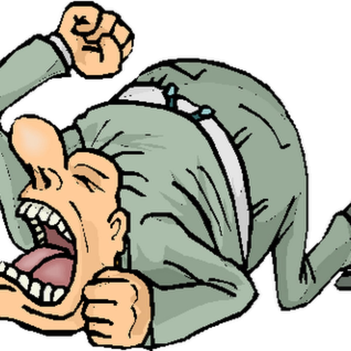 Человек в панике рвущий на голове волосы