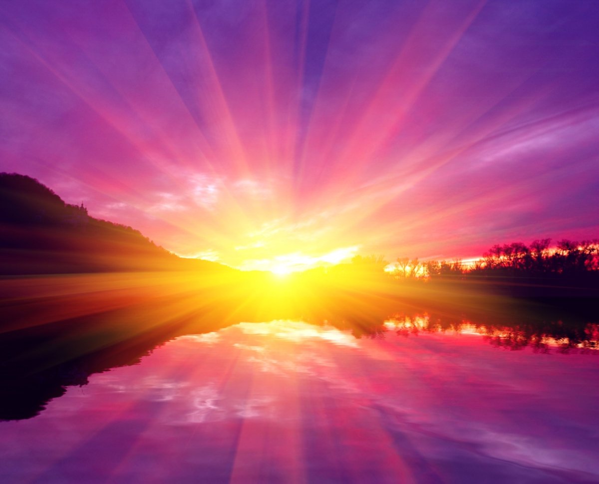 Фиолетовое солнце