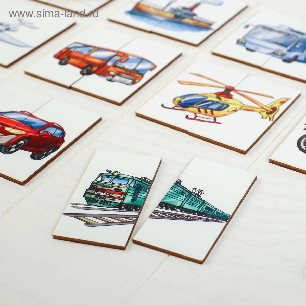 Картинки-половинки «транспорт»