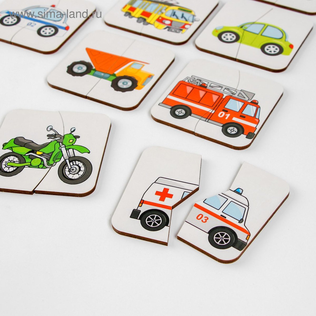 Транспорт пазлы для детей