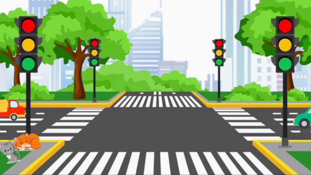 Дорога со светофором для детей