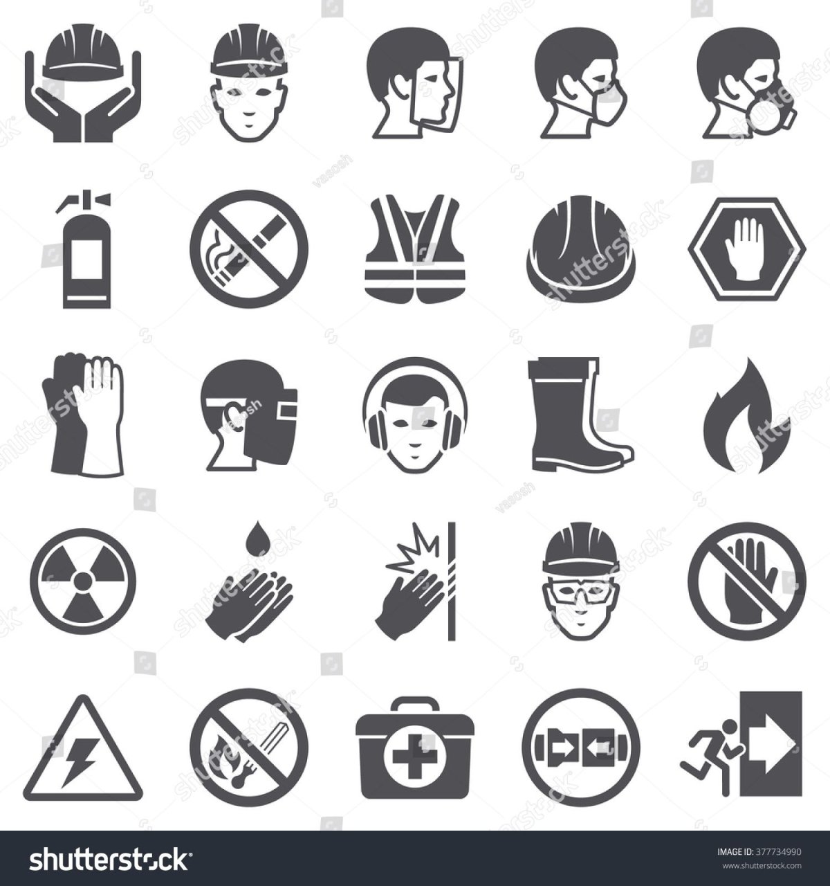 Иконки техники безопасности