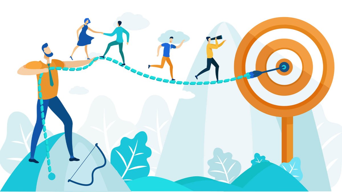 Достижение цели человечки