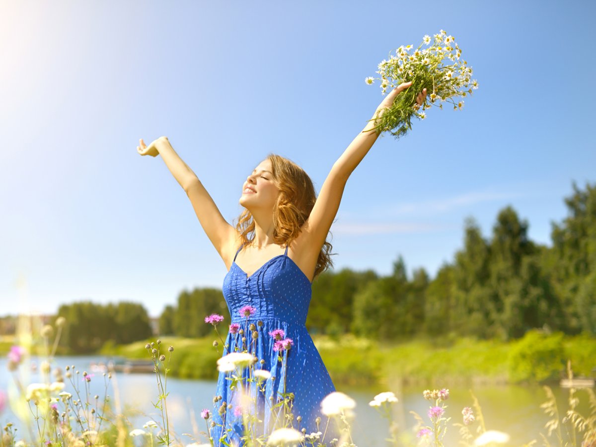 Счастливая девушка