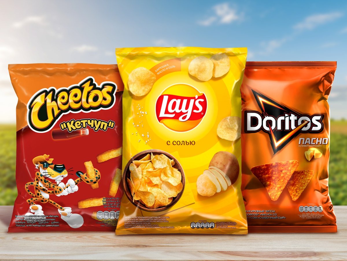 Иностранные упаковки чипсов