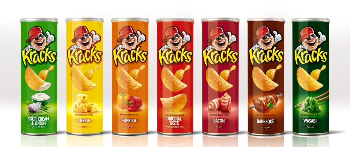Кракс чипсы 160г в ассортименте