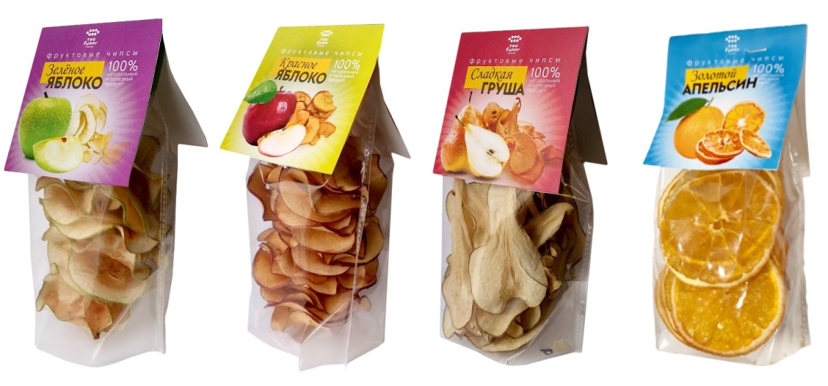Фруктовые чипсы этикетка