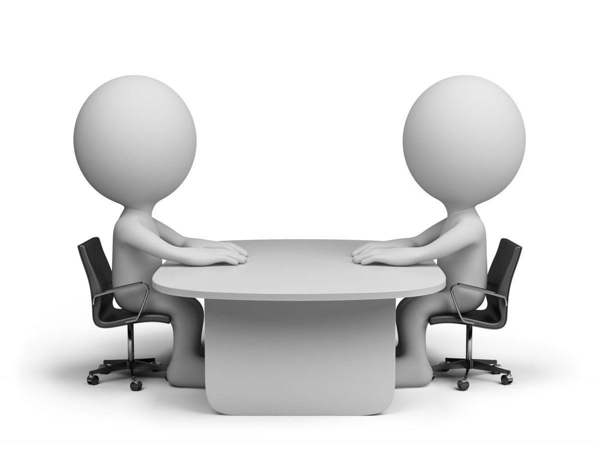 Человечки за круглым столом