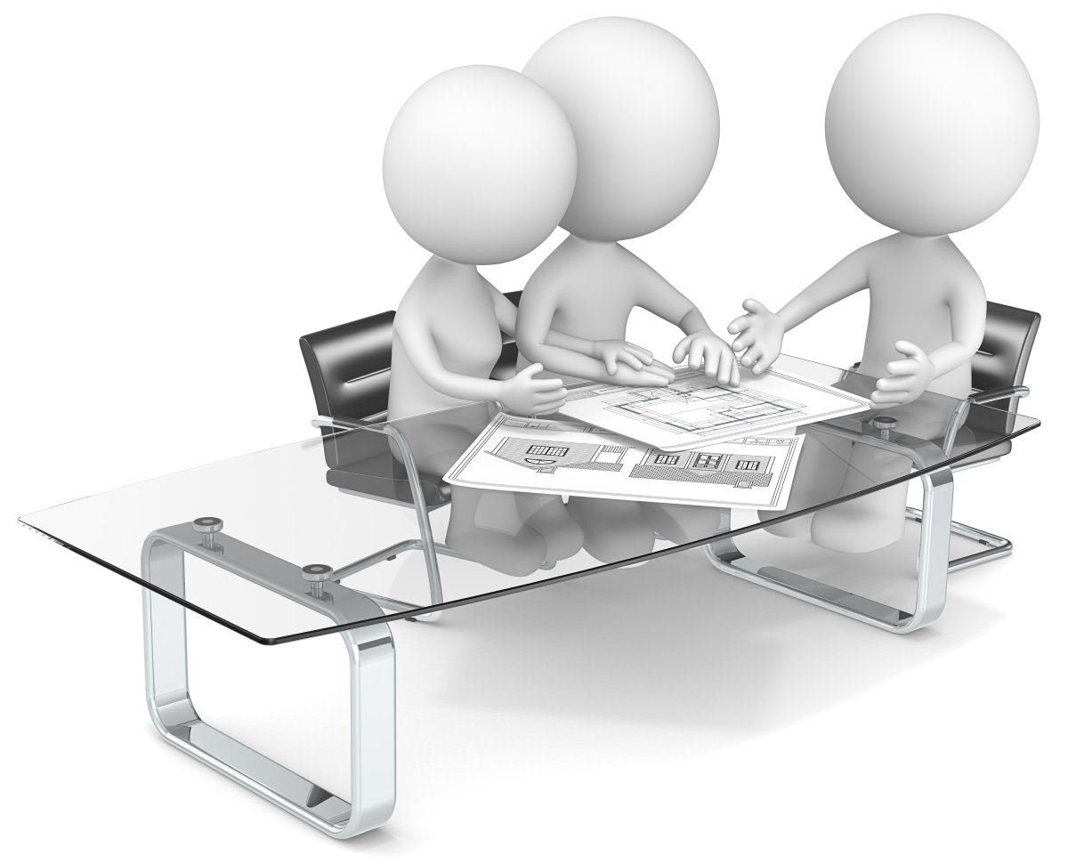 Деловая встреча человечки