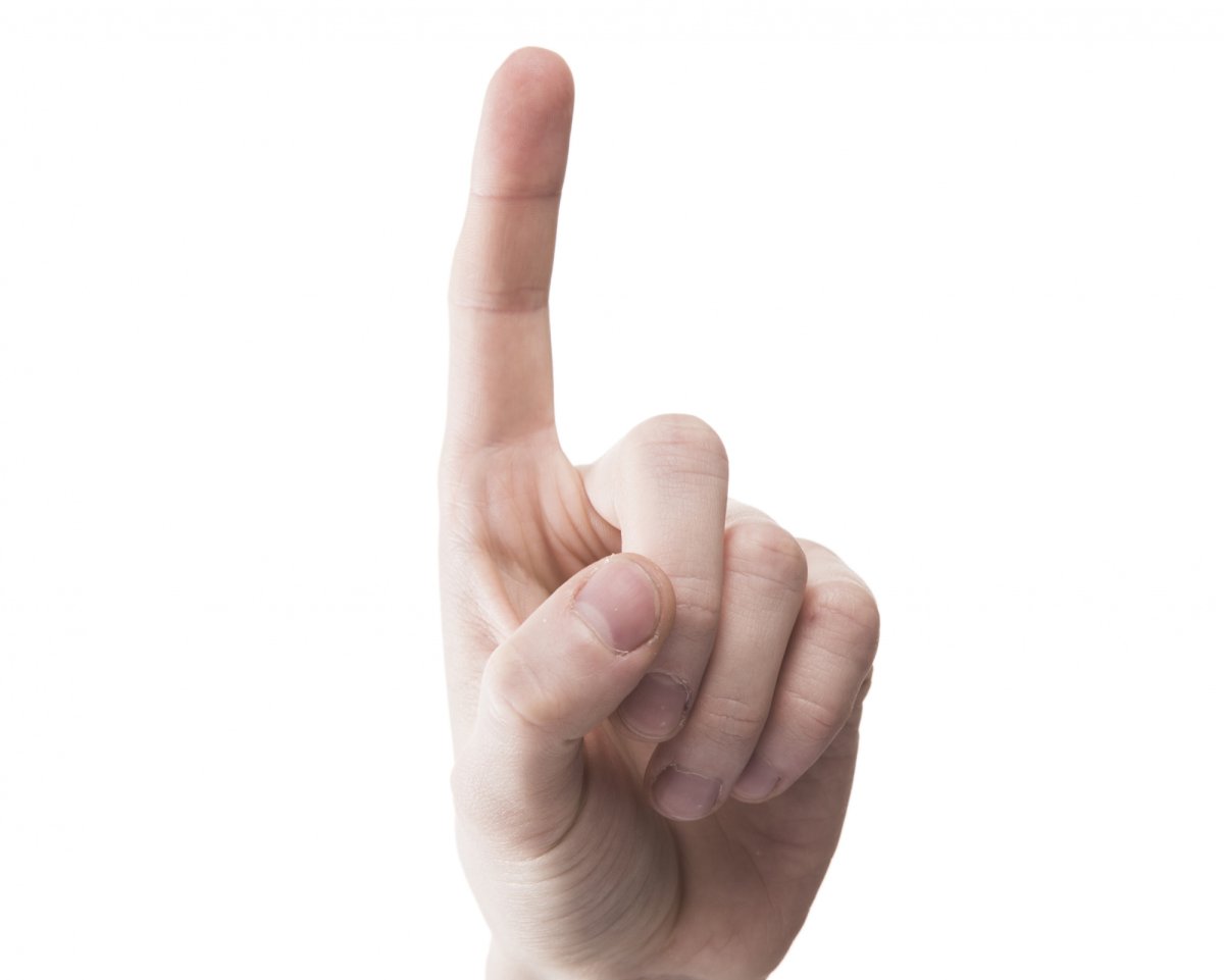Указательный палец вверх