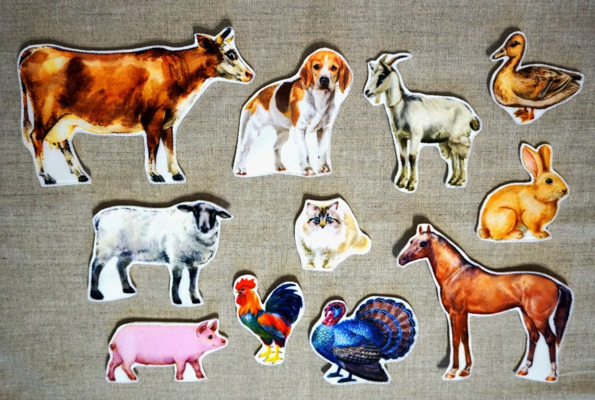 Звери для фланелеграфа