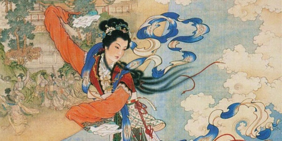 Богиня Чанъэ китайская живопись