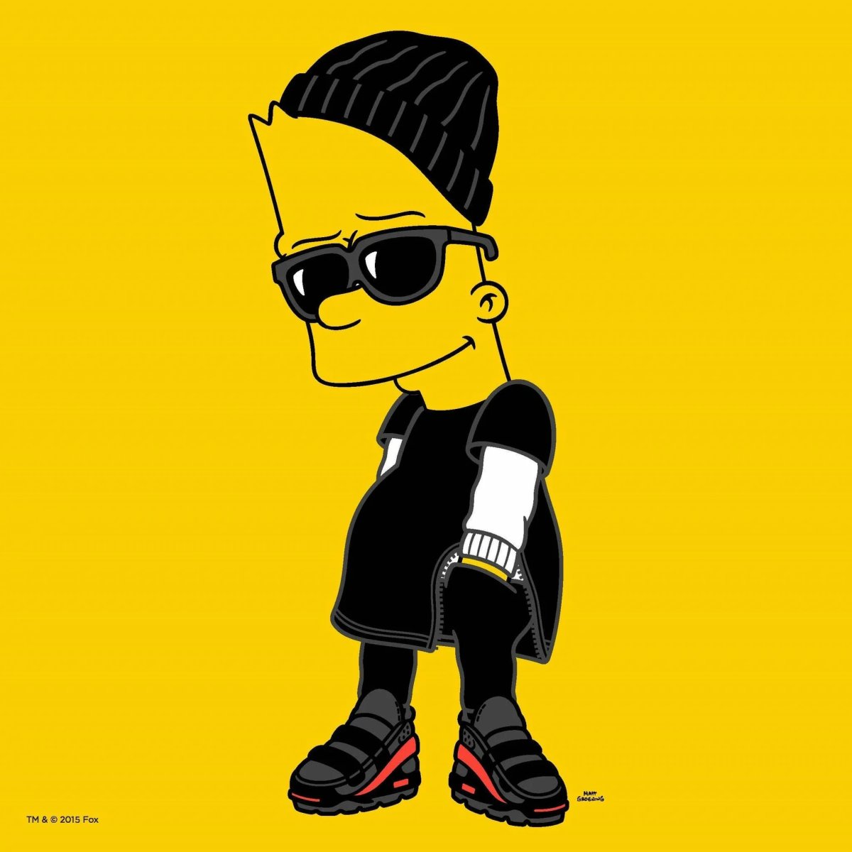 Смайлик в черных очках